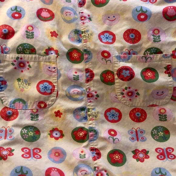 Chiboogi girls H&M size 5T 100% cotton Summer Sundress - butterflies & Flowers - Picture 3 of 10